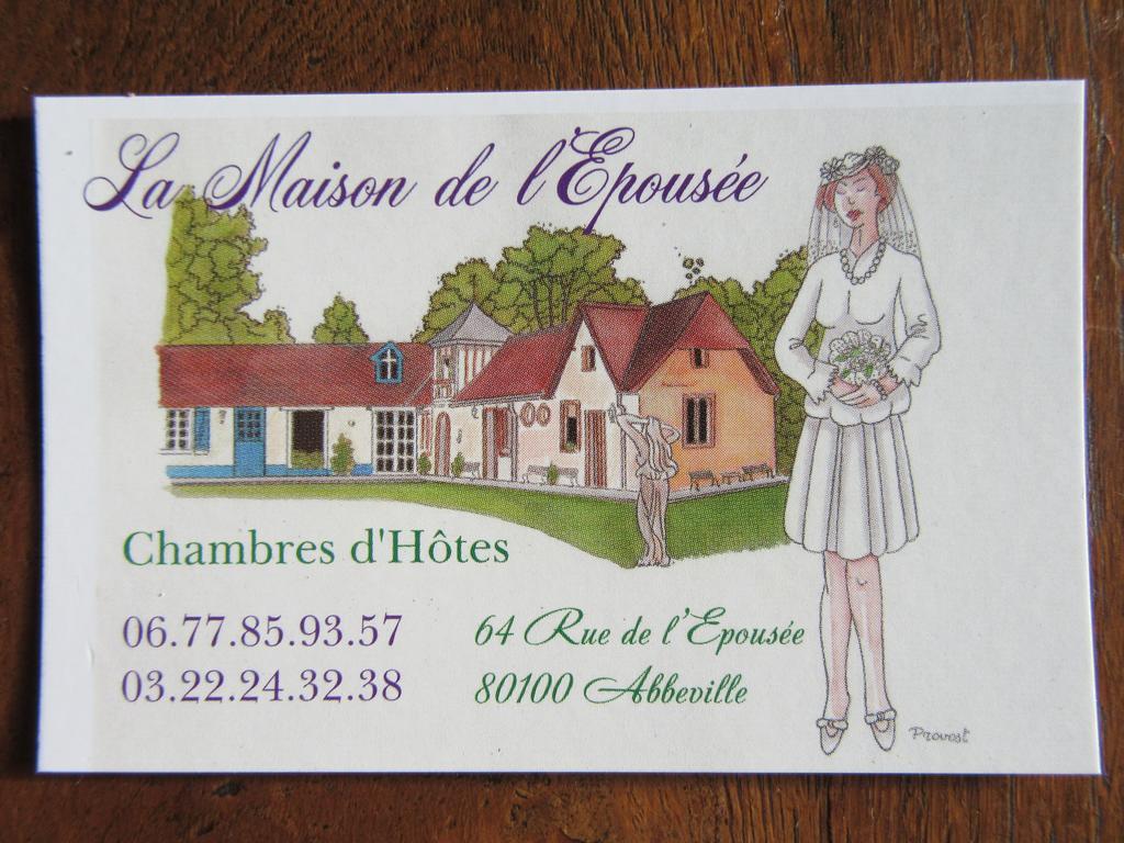 La Maison De L'Epousee B&B 아브빌르 외부 사진